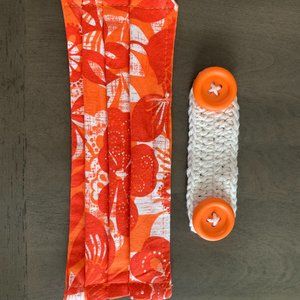 Hawaiian Floral Face Mask and Mask Extender